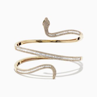 Crystal Daisy Brass Cuff